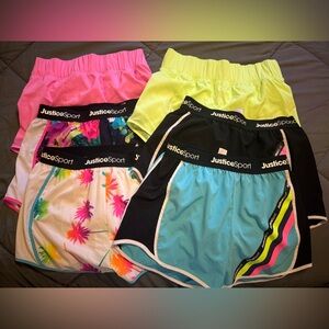 Girls justice shorts size Large